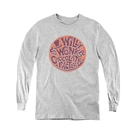 Willy Wonka And The Chocolate Factory Boys Youth Circle Logo Long Sleeve Sweatshirts