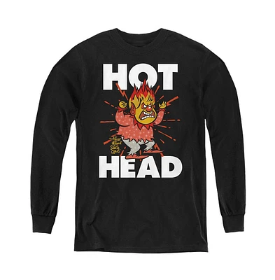 The Year Without A Santa Claus Youth Hot Head Long Sleeve Sweatshirt