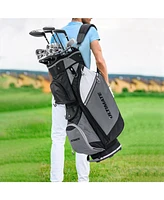 Slickblue 14-Way Golf Cart Stand Bag with Waterproof Rain Hood