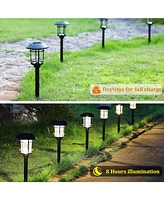 Maggift 6 Pack Solar Pathway Lights, 6 Lumen