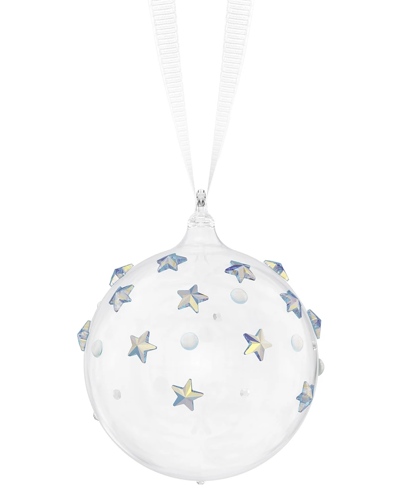 Swarovski Ball with Stars Hanging Crystal Ornament