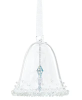 Swarovski Crystal Bell with Stars Hanging Ornament