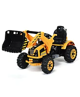 Costway Kids Ride On Excavator Truck With Front Loader Digger