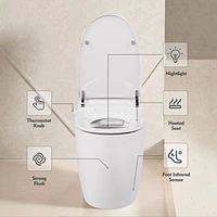 Heated Compact Smart Toilet Comfort & Hygiene with Simple Functions