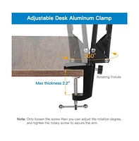 Technical Pro Webcam Suspension Crane Arm With Base and Desk Clamp