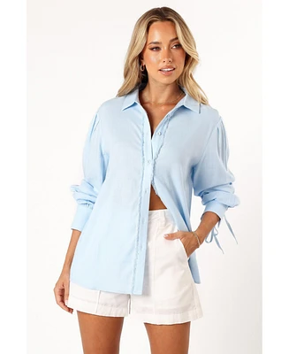 Petal and Pup Women's Dylan Long Sleeve Button Up Top