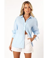 Petal and Pup Women's Dylan Long Sleeve Button Up Top