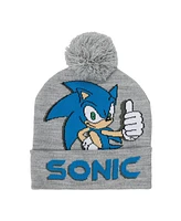 Starwars Boys Sonic the Hedgehog Youth Cuffed Beanie and Gloves Set