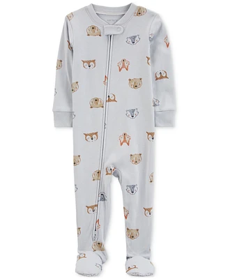 Carter's Baby Boys and Girl 2 Way Zip One-Piece 100% Snug Fit Cotton Footed Pajamas