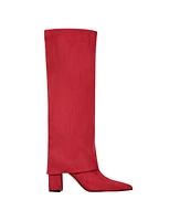 Marc Fisher Women's Fadila Fold Over Cuff Knee High Dress Boots