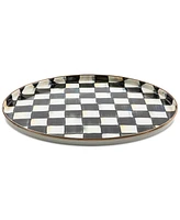 Mackenzie-Childs Enameled Steel Courtly Check Round Tray