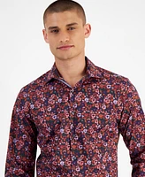 Bar Iii Men's Slim-Fit Floral Dress Shirt, Created for Macy's