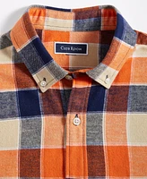 Club Room Men's Regular-Fit Plaid Flannel Shirt, Created for Macy's