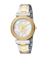 Roberto Cavalli Women's Quartz Two-tone Stainless Steel Watch 34mm