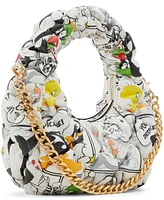 Aldo Looney Tunes Ruched Synthetic Mini Shoulder Bag