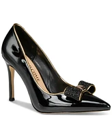 Things Ii Come Women's Soho Luxurious Crystal Double Bow Pumps