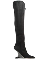 Aaj By Aminah Women's Indigo Over-The-Knee Dress Boots