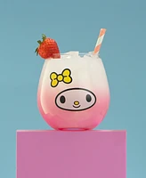 JoyJolt Hello Kitty and Friends Hello Sippy Stemless Drinking Glasses, Set of 4