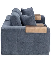 Nycolle 3-Pc. Modular Fabric Sofa with Console, Created for Macy's