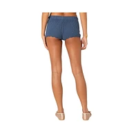 Edikted Women's Danika Crochet Shorts