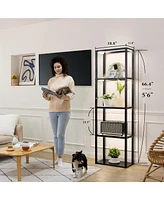 Fenlo Fantasy Plus Pro - 66” Glass Display Shelf with Dimmable Led, Color Temp Range (2700K-6000k), Remote/App Control