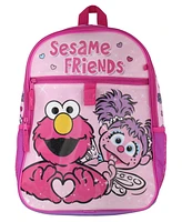 Sesame Street Friends Elmo Abby Cadabby 3 Pc Backpack Lunch Box Pencil Pouch