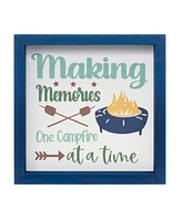 Slickblue Wood Framed Camping Sentiment Sign (Set of 4)