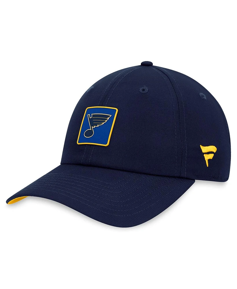 Fanatics Men's Navy St. Louis Blues Authentic Pro Rink Adjustable Hat