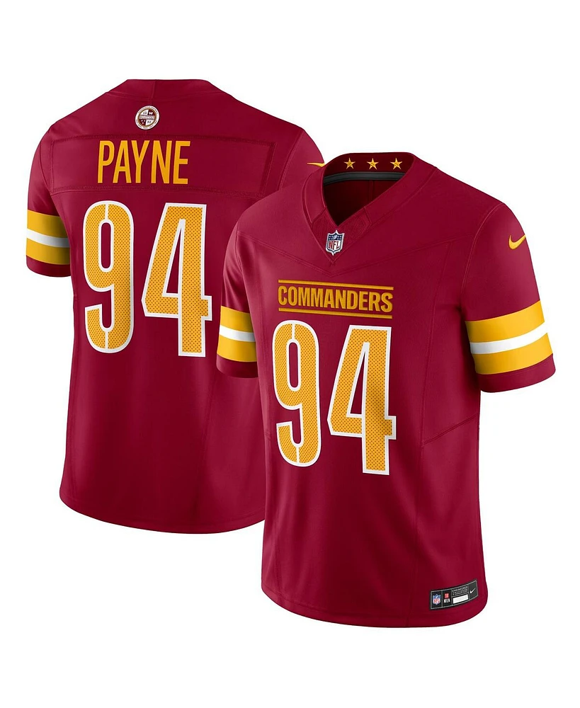 Nike Men's Daron Payne Burgundy Washington Commanders Vapor F.u.s.e. Limited Jersey