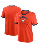 Nike Women's Orange Houston Astros 2024 City Connect Ringer Tri-Blend T-Shirt