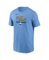 Nike Men's Light Blue Milwaukee Brewers 2-Hit Speed City Connect T-Shirt