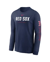 Nike Men's Navy Boston Red Sox Repeater Long Sleeve T-Shirt