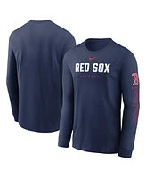 Nike Men's Navy Boston Red Sox Repeater Long Sleeve T-Shirt