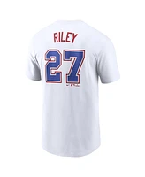 Nike Men's Austin Riley White Atlanta Braves City Connect Fuse Name Number T-Shirt