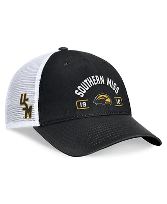 Top of the World Men's Black/White Southern Miss Golden Eagles Free Kick Trucker Adjustable Hat