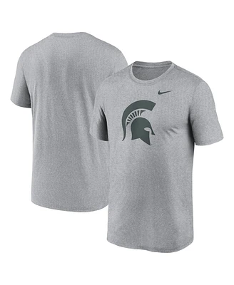 Nike Men's Heather Gray Michigan State Spartans Primetime Legend Logo T-Shirt