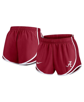 Nike Women's Crimson Alabama Tide Primetime Tempo Performance Shorts