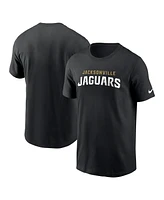 Nike Men's Black Jacksonville Jaguars Primetime Wordmark Essential T-Shirt