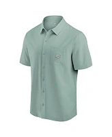 Fanatics Men's Mint Miami Dolphins Front Office Button-Up Shirt