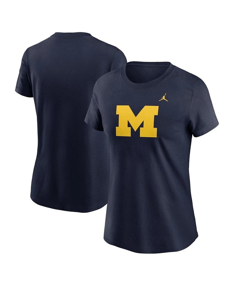 Jordan Women's Navy Michigan Wolverines Primetime Evergreen Logo T-Shirt