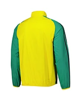 Adidas Men's Yellow Jamaica National Team 2024 Reversible Anthem Full-Zip Jacket