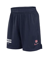 Nike Men's Navy New England Patriots 2024 Sideline Performance Mesh Shorts