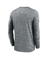 Nike Men's Gray Buffalo Bills 2024 Sideline Velocity Performance Long Sleeve T-Shirt