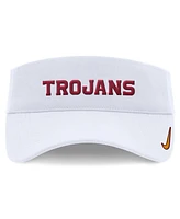 Nike Men's and Women's White Usc Trojans 2024 Sideline Fit Ace Visor