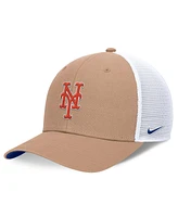 Nike Men's New York Mets Khaki Trucker Adjustable Hat