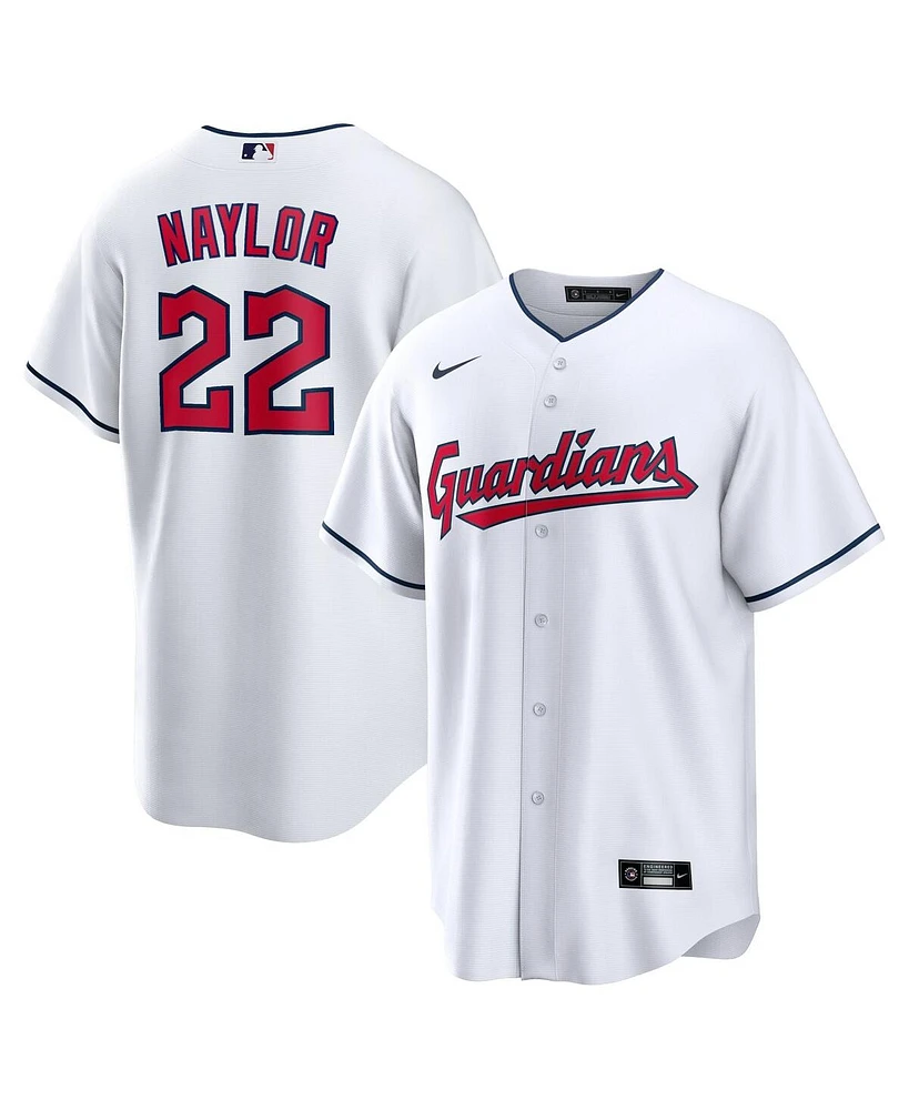 Nike Men's Josh Naylor White Cleveland Guardians Home Replica Jersey