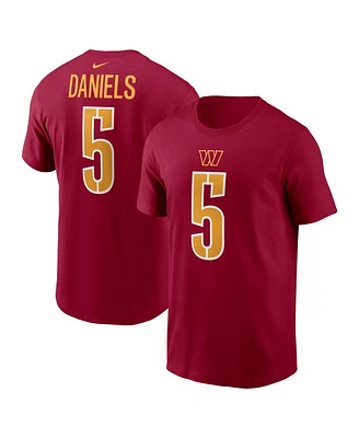 Nike Big Boys and Girls Jayden Daniels Burgundy Washington Commanders 2024 Nfl Draft First Round Pick Fuse Name Number T-Shirt