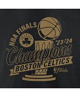 Fanatics Men's Black Boston Celtics 2024 Nba Finals Champions Defensive Rotation Trophy T-Shirt