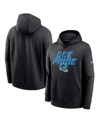 Nike Men's Black Detroit Lions Club Logo Pullover Hoodie