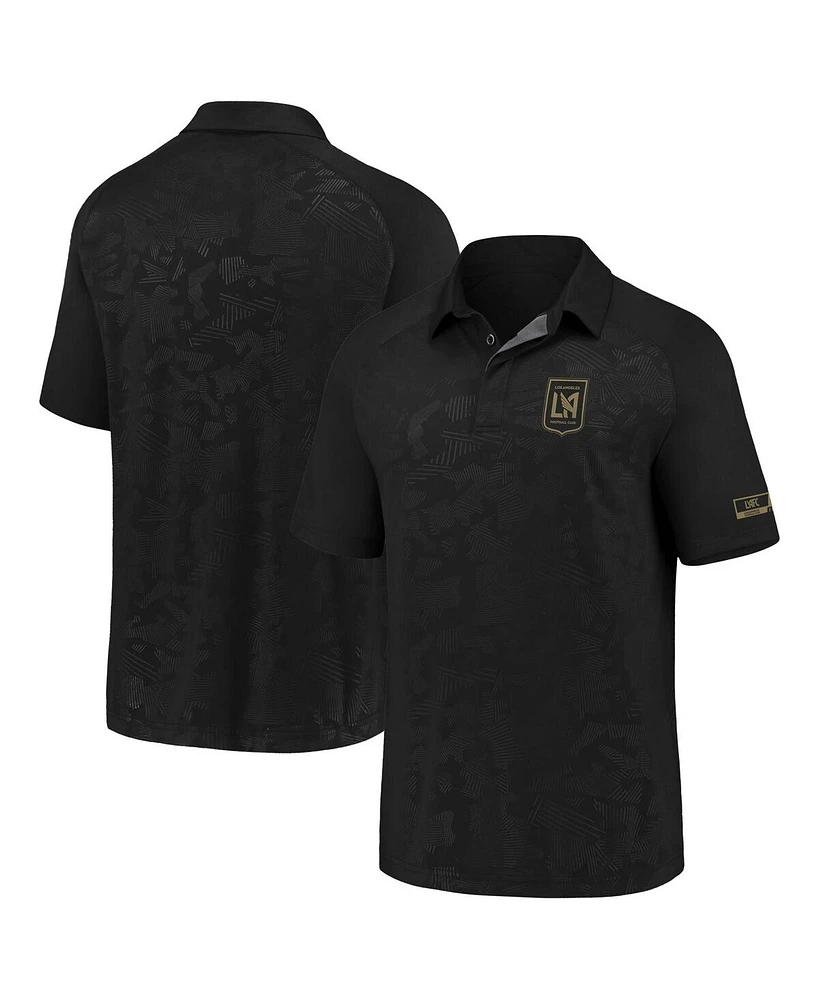 Fanatics Men's Black Lafc Iconic Defender Polo Shirt